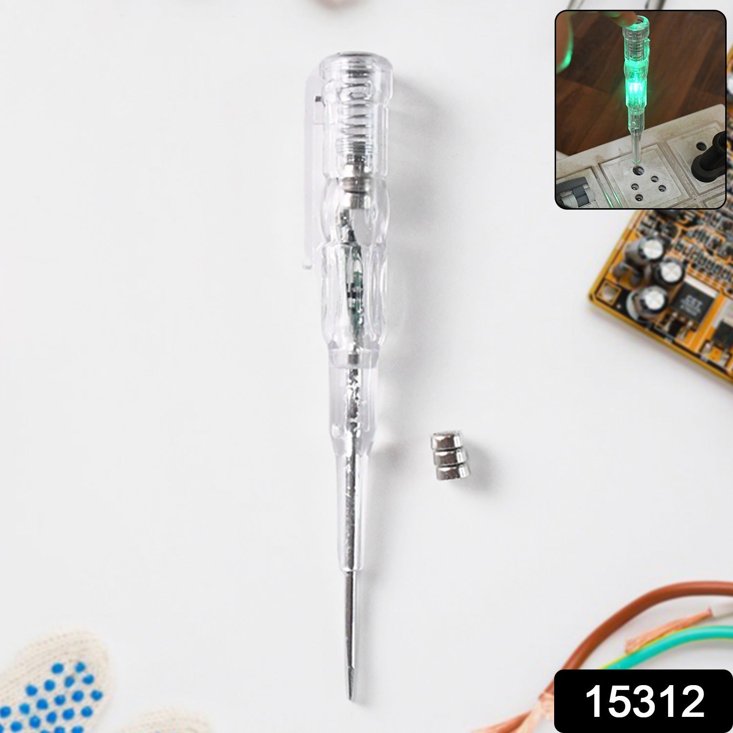 Electrical Detector Slotted Screwdriver With Small Batteries (1 Pc) Electrical Detector Slotted Screwdriver With Small Batteries (1 Pc)